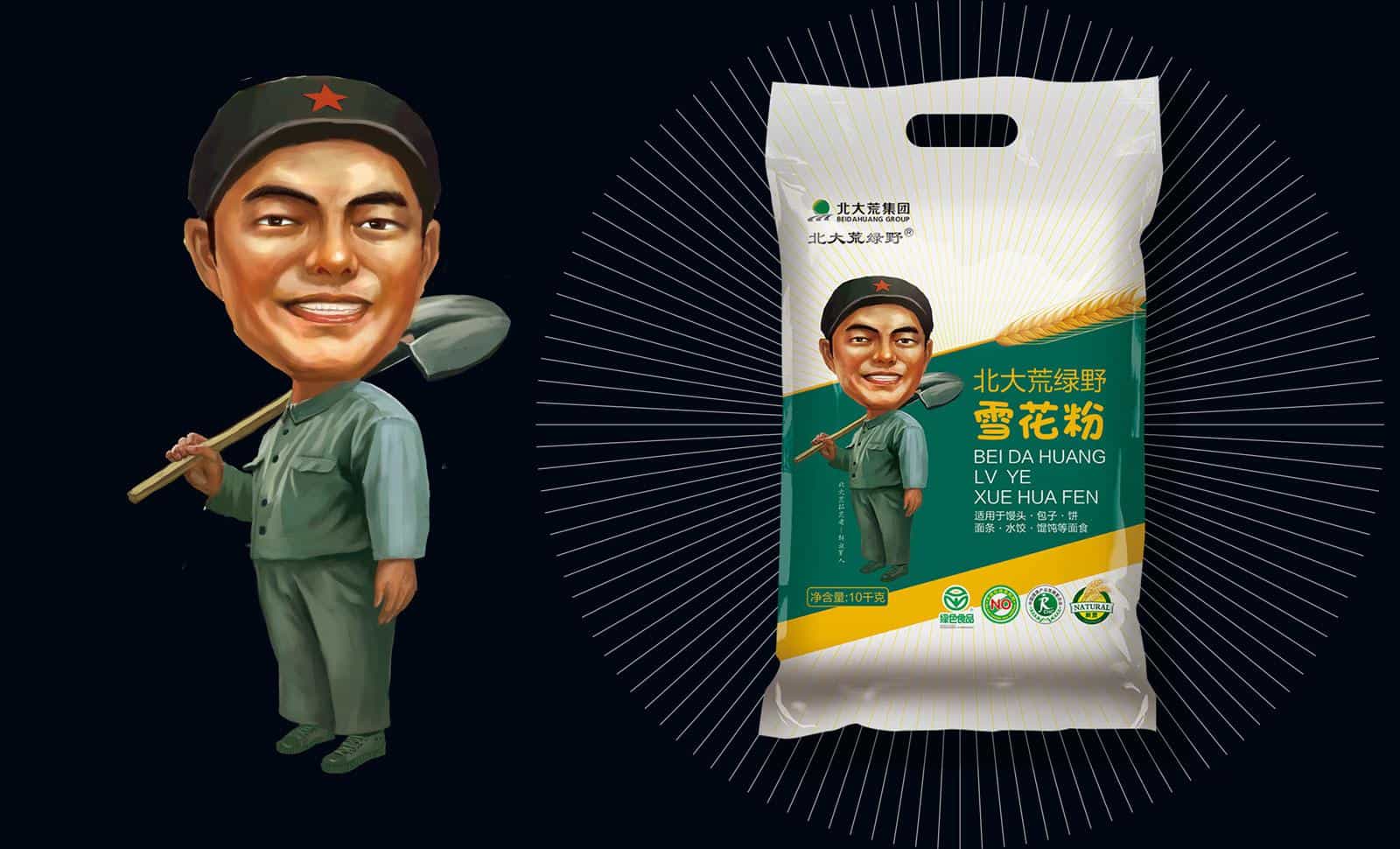 北大荒集团大米,面粉新包装设计  第15张