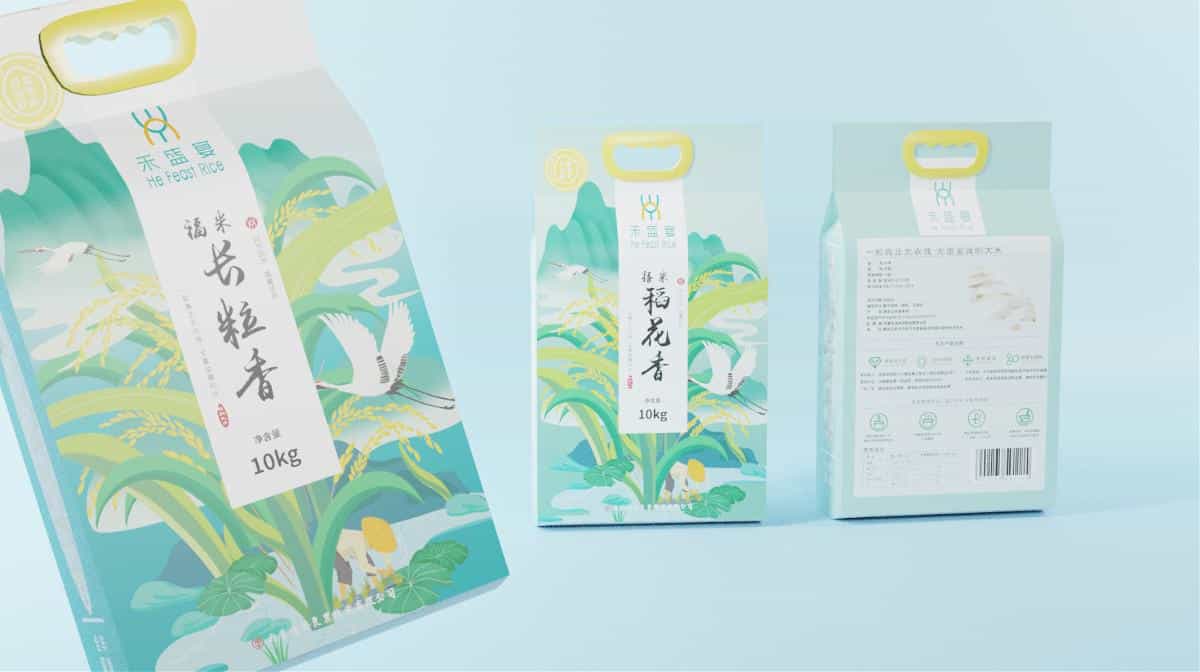两组不同的大米包装pk!国潮占优or现代创意更胜一筹_15图 第5张 两组不同的大米包装pk!国潮占优or现代创意更胜一筹_15图 第5张