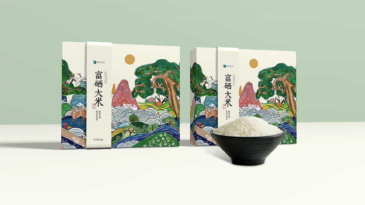 国风正当时大米品类新国潮创意包装33图 第3张 国风正当时大米品类新国潮创意包装33图 第3张