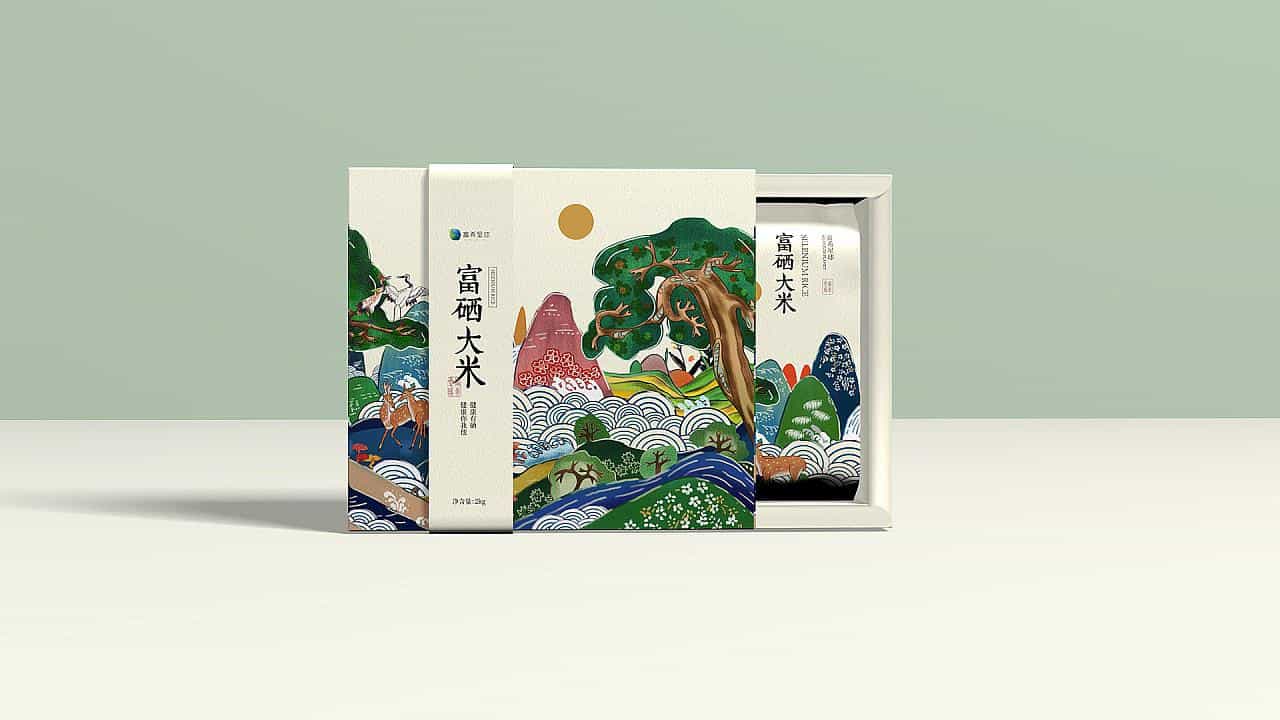 国风正当时大米品类新国潮创意包装33图 第5张 国风正当时大米品类新国潮创意包装33图 第5张