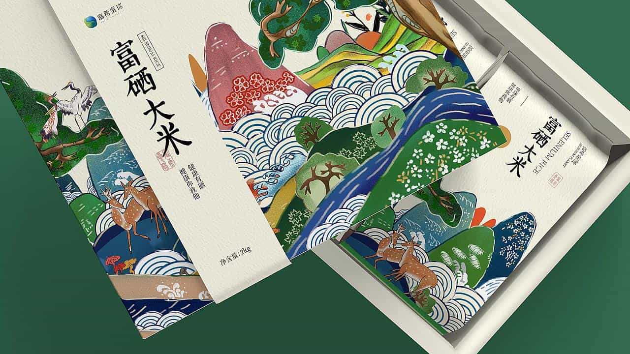 国风正当时大米品类新国潮创意包装33图 第7张 国风正当时大米品类新国潮创意包装33图 第7张