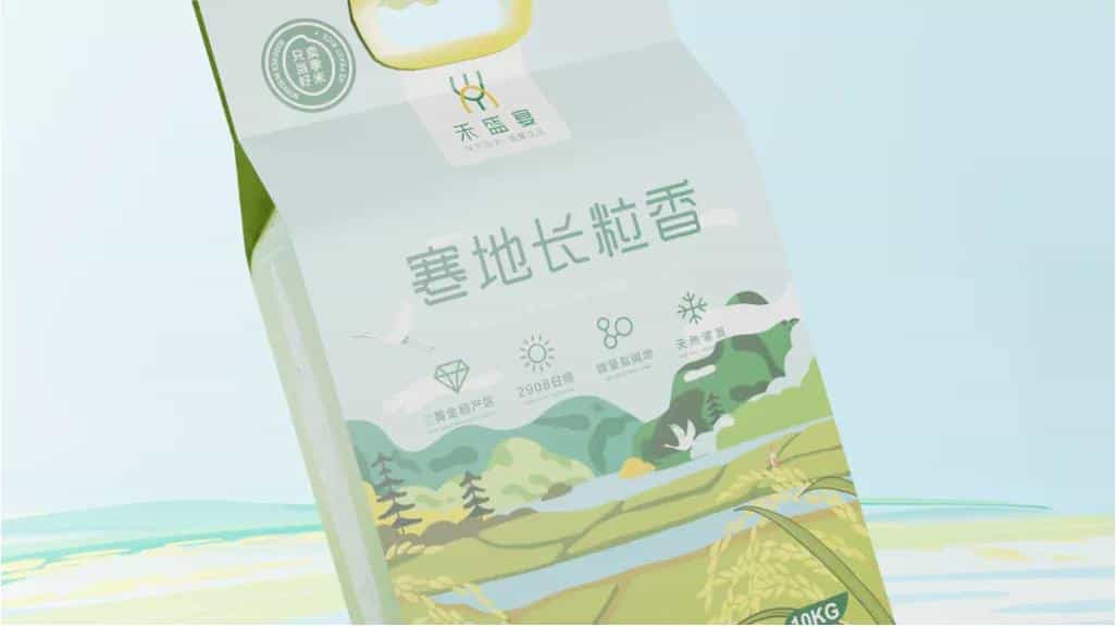 国潮插画风的大米包装设计,太养眼了24图 第21张 国潮插画风的大米包装设计,太养眼了24图 第21张