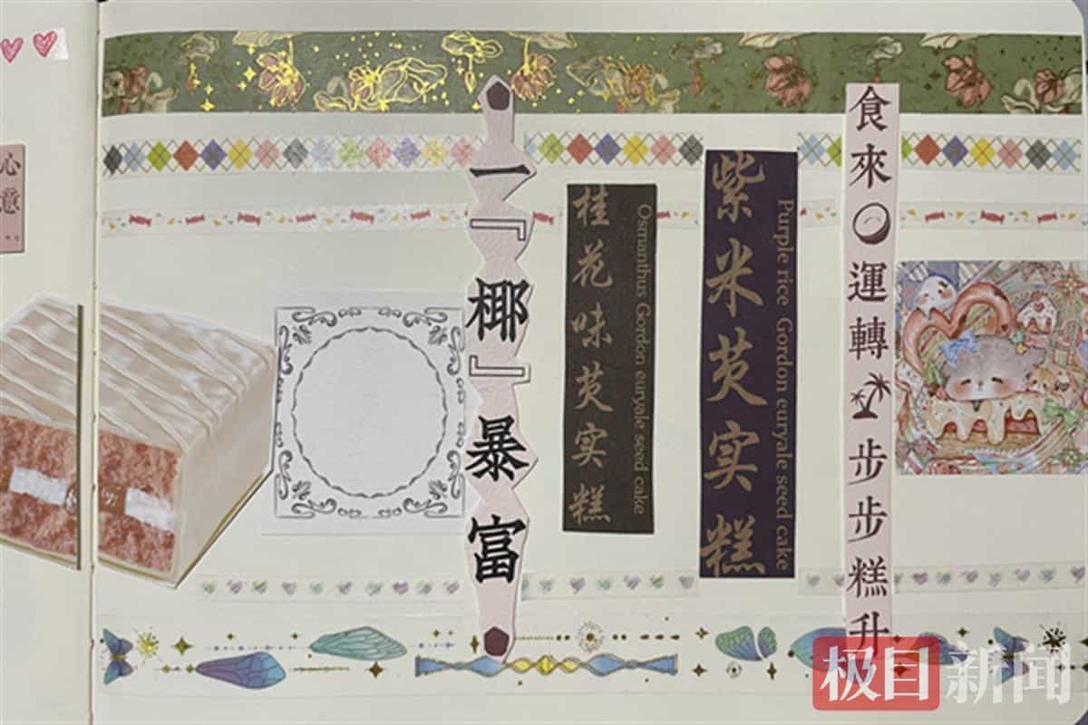 玩出新花样,大学生用商品包装袋做手账 第1张 玩出新花样,大学生用商品包装袋做手账 第1张
